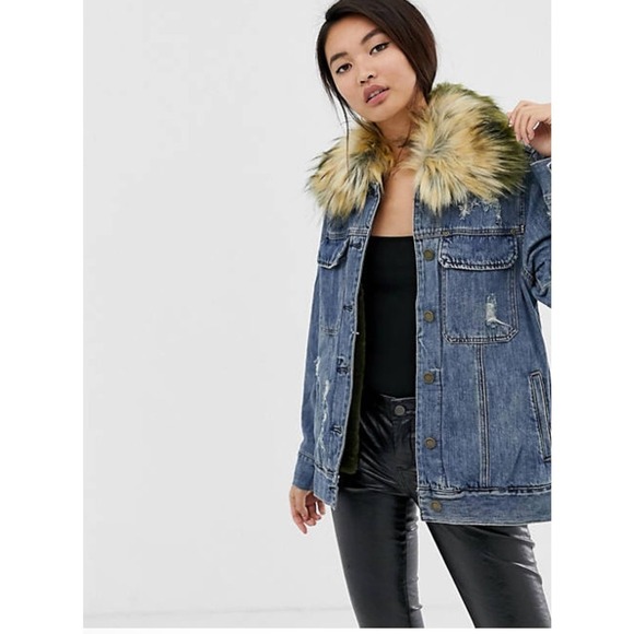 Blank NYC Love Denim Oversized Lined Jacket XS - Picture 2 of 11